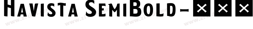 Havista SemiBold字体转换
